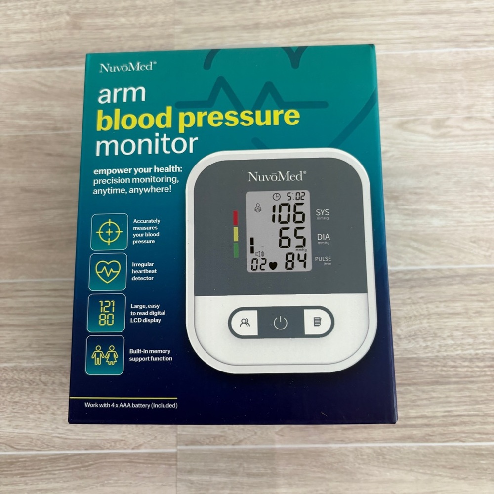 NuvoMed Arm Blood Pressure Monitor New